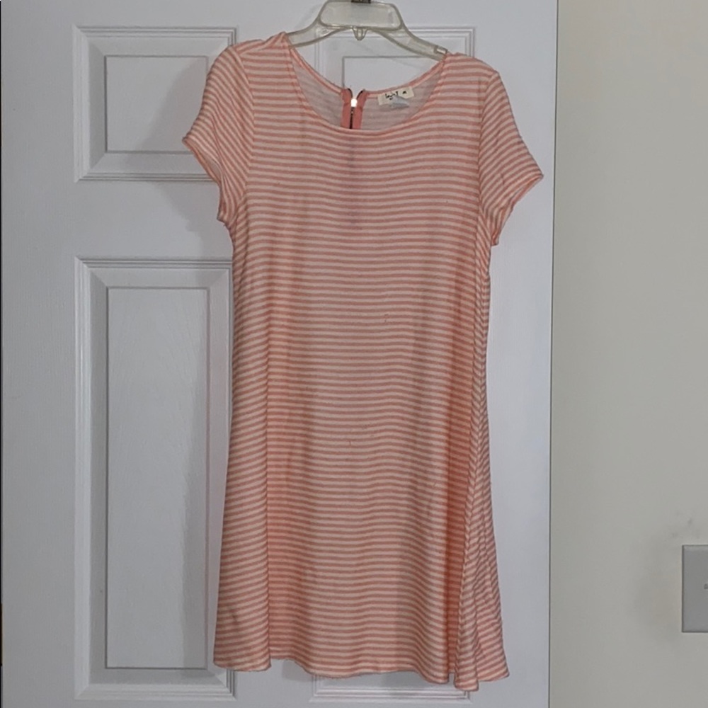 Pink and White Stripped Dress
